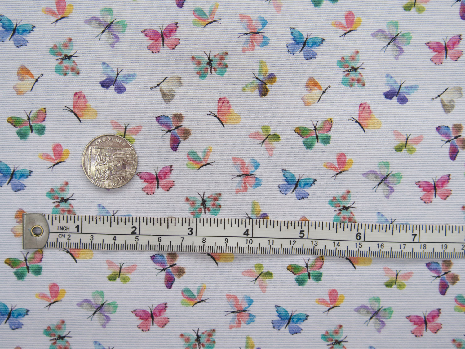 Ottoman Fabric - Butterflies-Fabric-Flying Bobbins Haberdashery