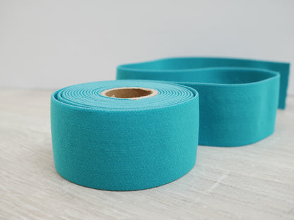 38mm Waistband Elastic - Turquoise-Elastic-Flying Bobbins Haberdashery