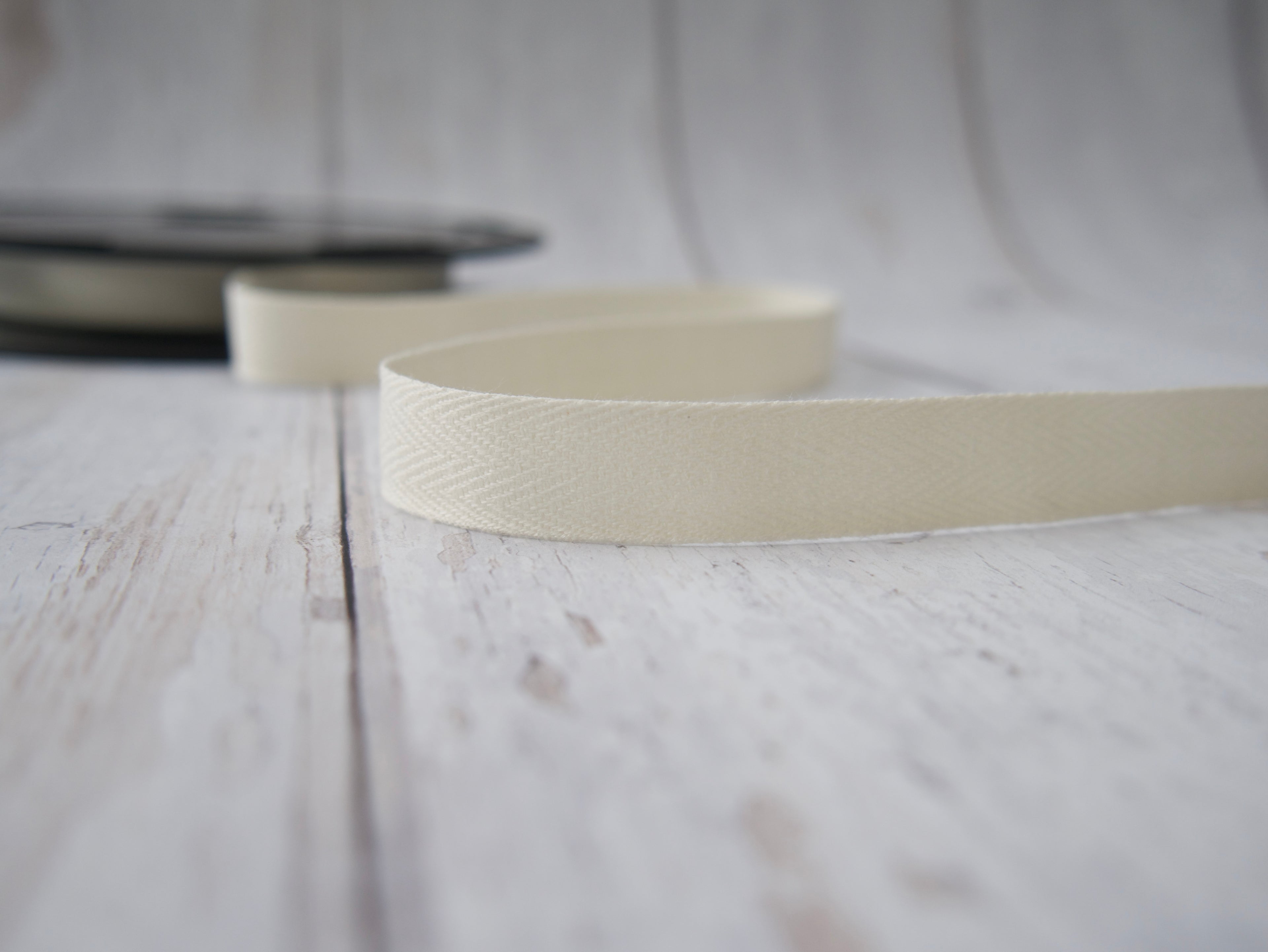 Cotton Twill Tape, 14mm-Tape-Flying Bobbins Haberdashery