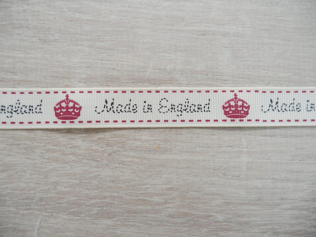Made in England Grosgrain Ribbon-Ribbon-Flying Bobbins Haberdashery