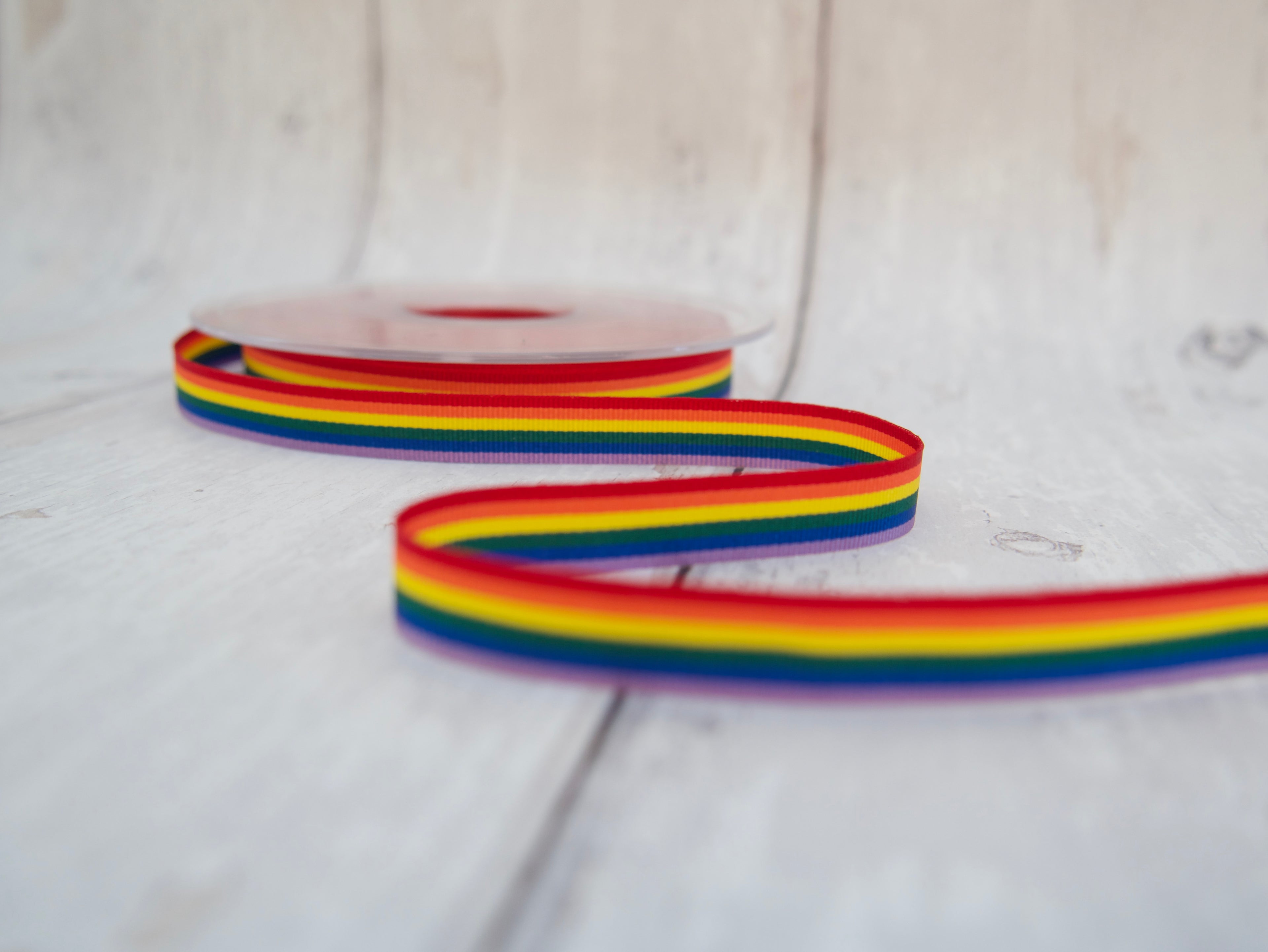 Rainbow Grosgrain Ribbon-Ribbon-Flying Bobbins Haberdashery