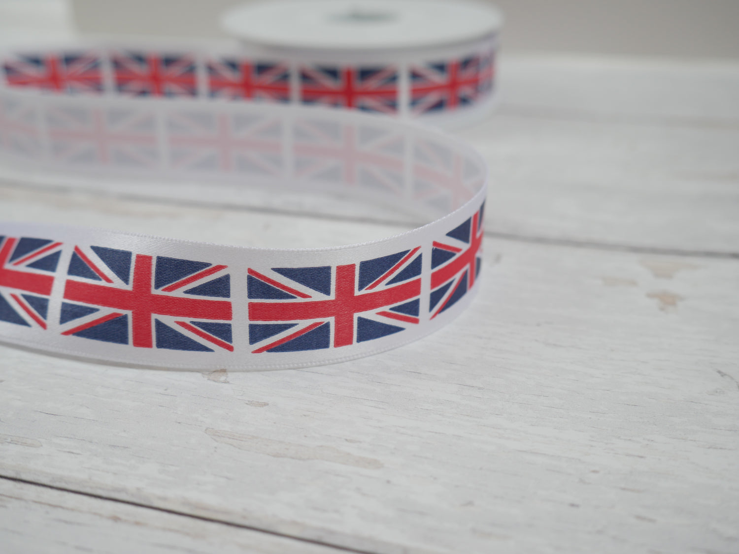 Union Jack Ribbon, 25mm-Ribbon-Flying Bobbins Haberdashery