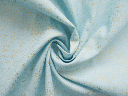 Metallic Linen Texture Print Cotton in Light Blue, £14.00 pm-Cotton-Flying Bobbins Haberdashery