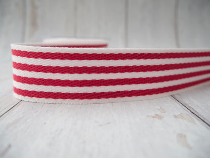 38mm Stripe Webbing - Fuchsia-Webbing-Flying Bobbins Haberdashery