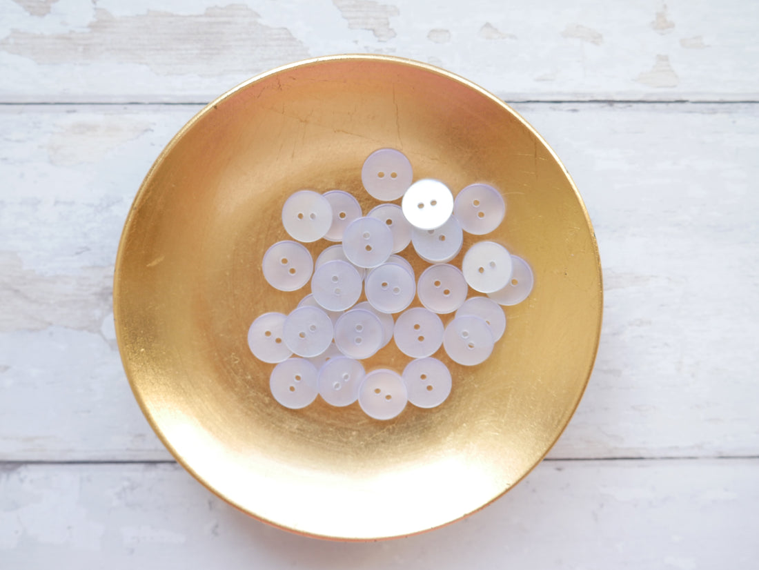 2-Hole 15mm Button in Pale Blue-Button-Flying Bobbins Haberdashery
