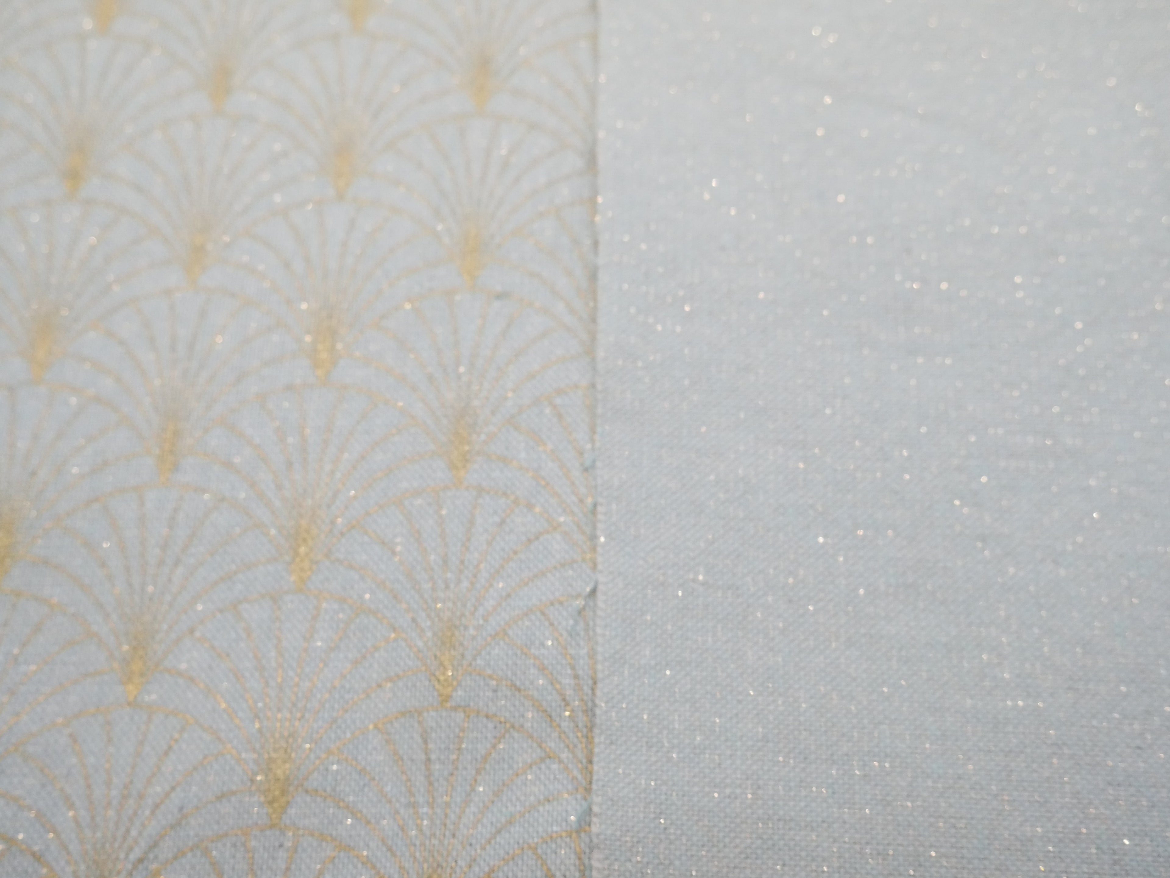 Art Deco Sparkle Half Panama, Mint £15 p/m-Fabric-Flying Bobbins Haberdashery