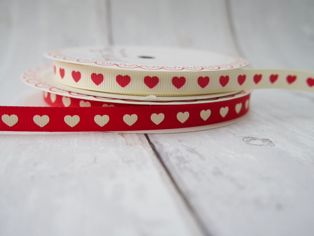 9mm Sweetheart Grosgrain Ribbon-Ribbon-Flying Bobbins Haberdashery