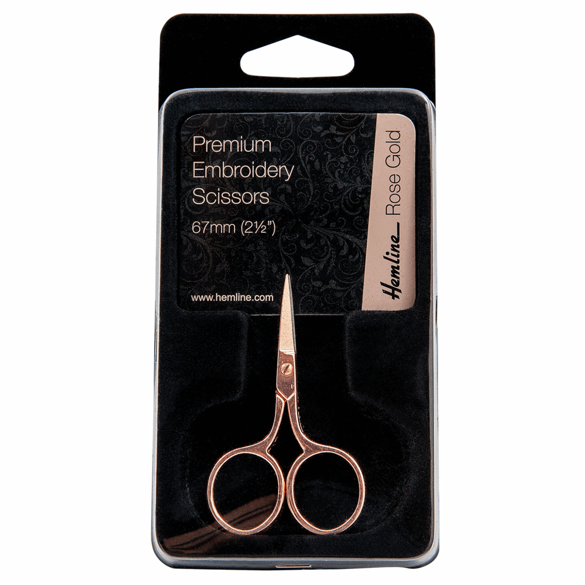 Hemline Rose Gold Embroidery Scissors 6.7cm-Scissors-Flying Bobbins Haberdashery