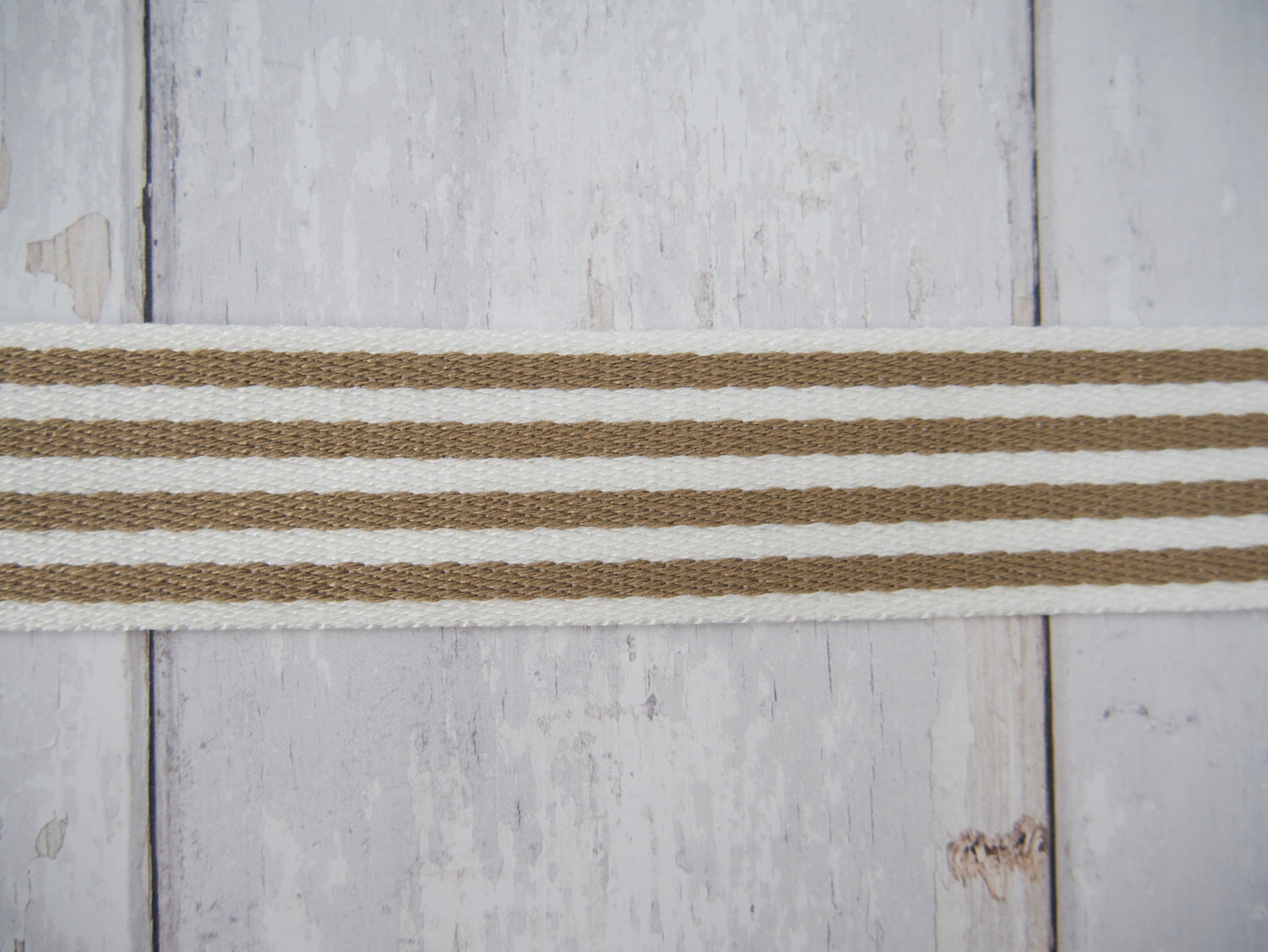 38mm Stripe Webbing - Sand-Webbing-Flying Bobbins Haberdashery