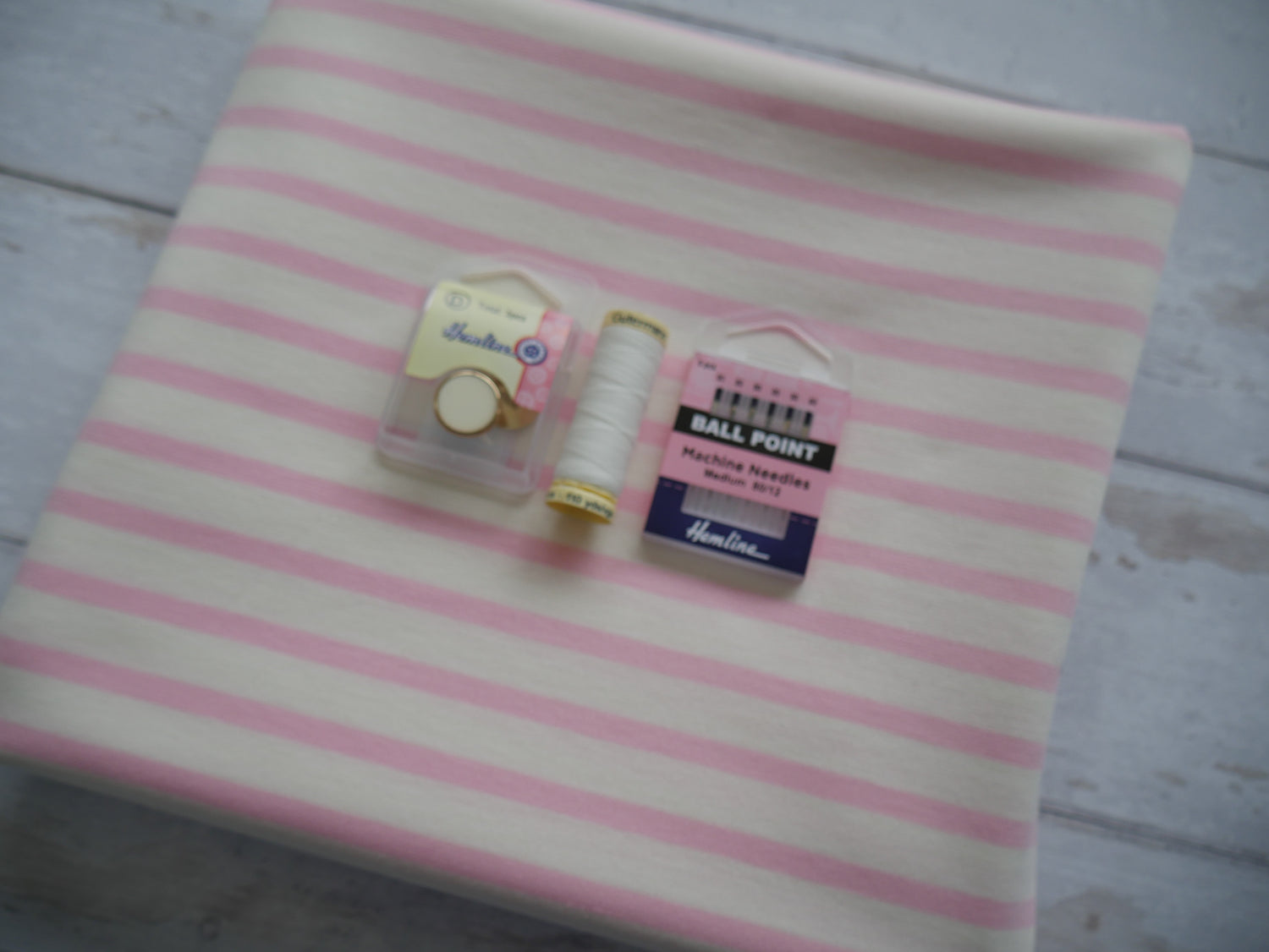 Emery Top Kit - Pink Stripe-Flying Bobbins Haberdashery