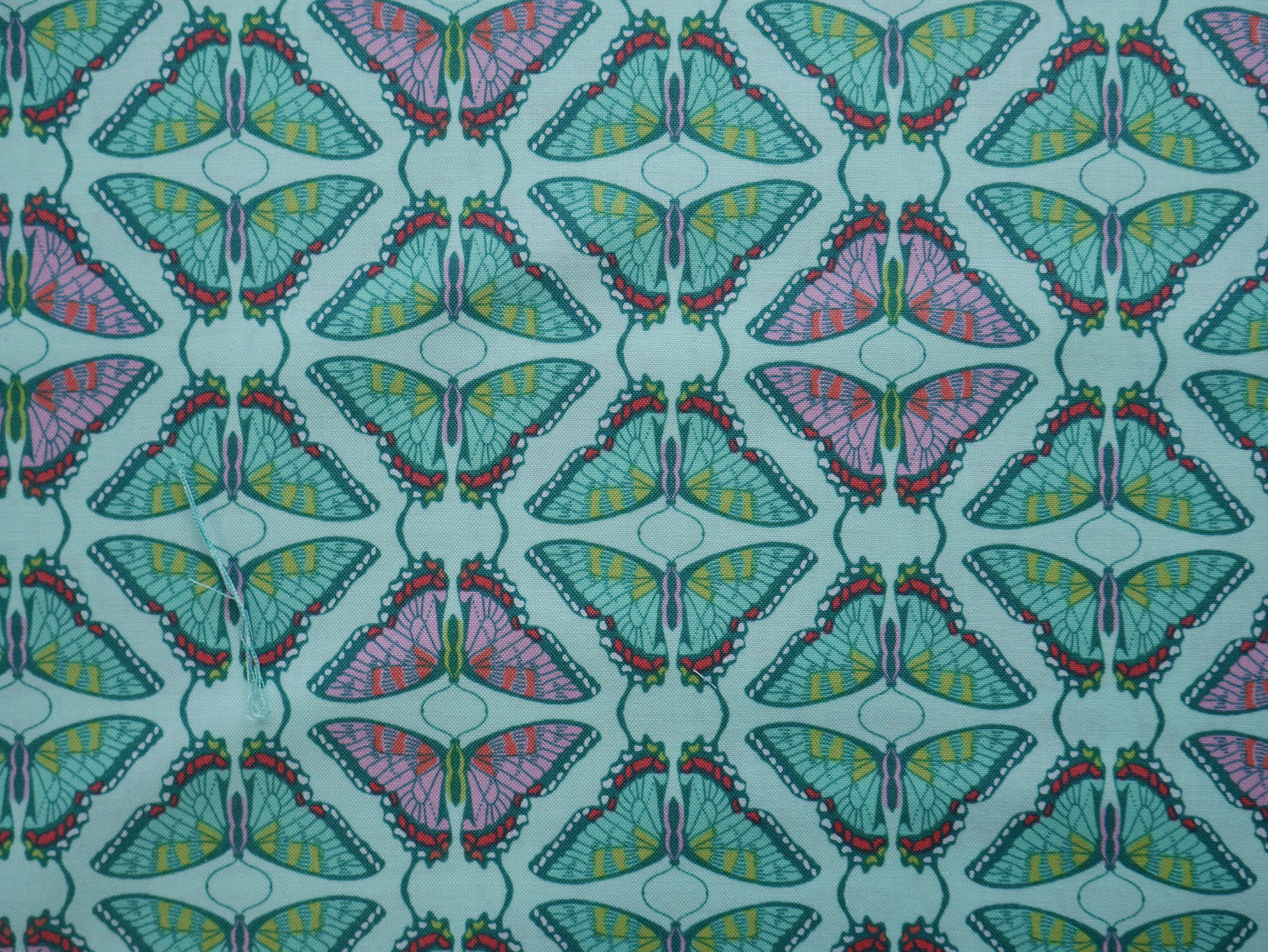 Flora and Fauna - Swallowtail in Sky, 100% Cotton, £12.50 p/m-Cotton-Flying Bobbins Haberdashery