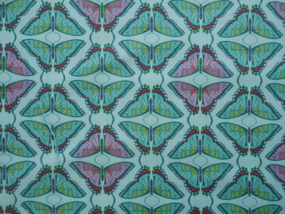 Flora and Fauna - Swallowtail in Sky, 100% Cotton, £12.50 p/m-Cotton-Flying Bobbins Haberdashery