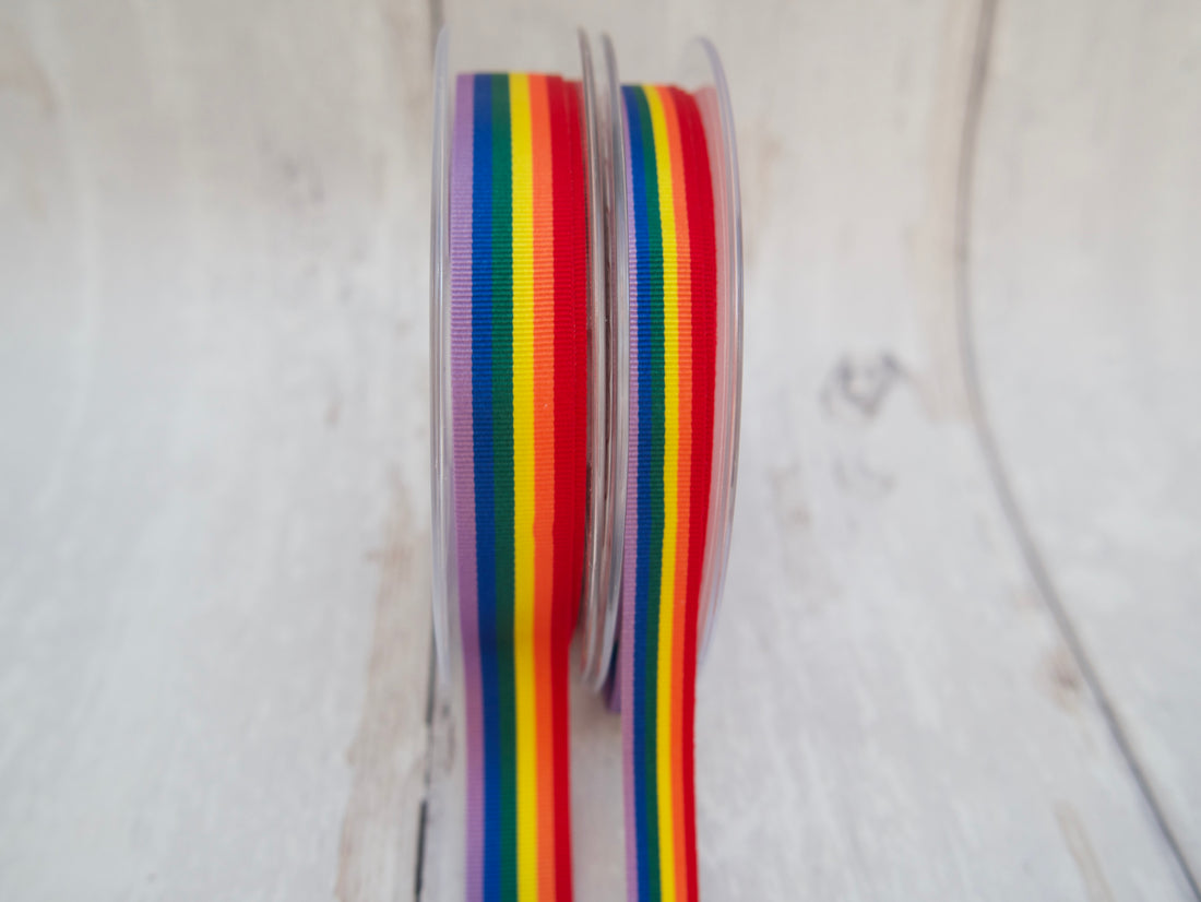 Rainbow Grosgrain Ribbon-Ribbon-Flying Bobbins Haberdashery