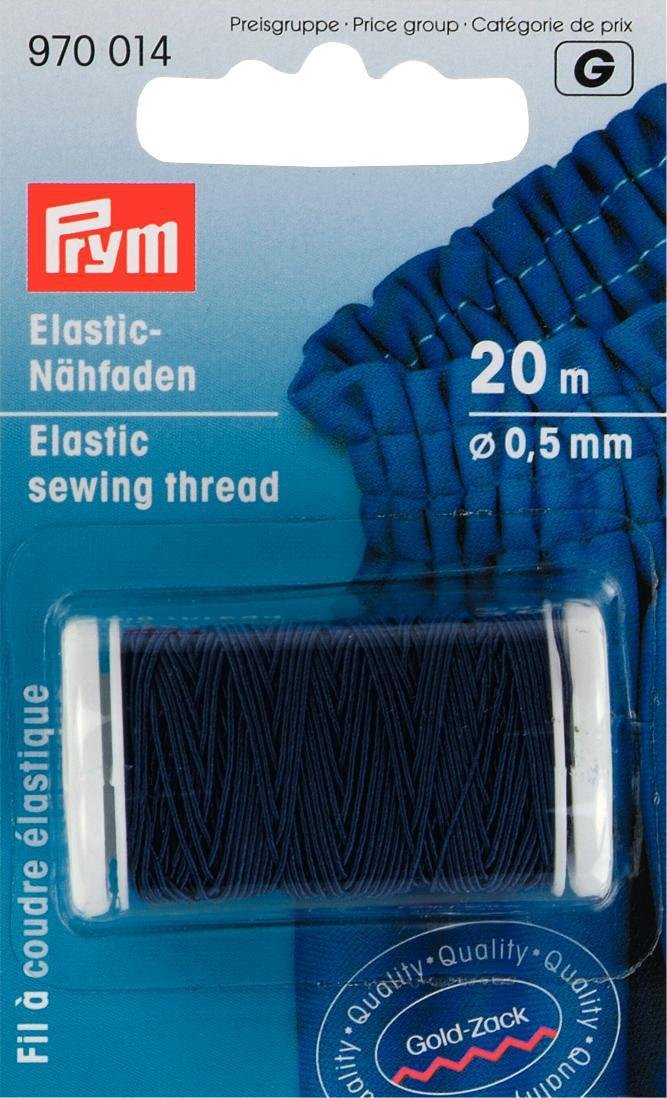 Prym Elastic Sewing Thread for Shirring, Navy Blue-Shirring Elastic-Flying Bobbins Haberdashery