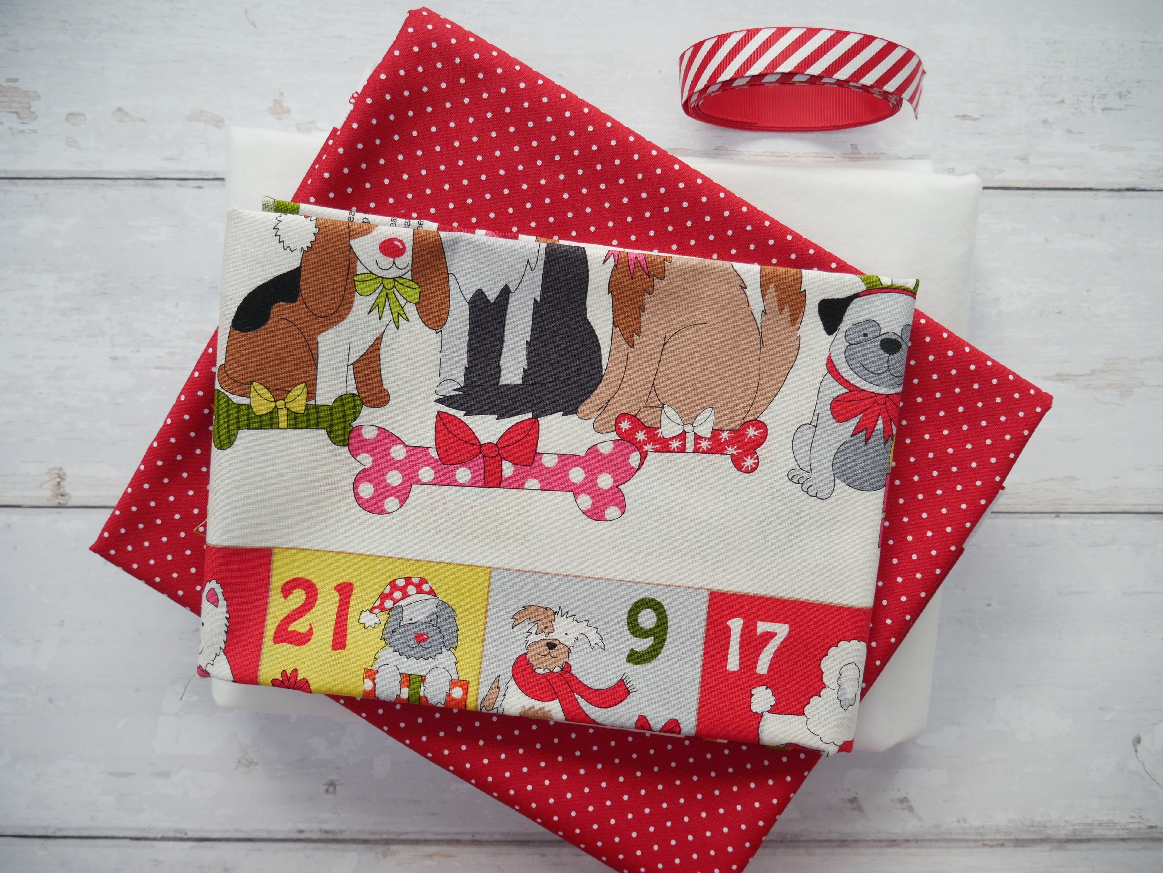 Advent Calendar Kit, Yappy Dogs-Cotton-Flying Bobbins Haberdashery