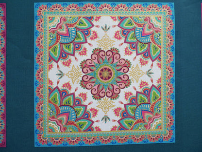 Jaipur Panel Printed Cotton Panel, £7.50-Cotton-Flying Bobbins Haberdashery