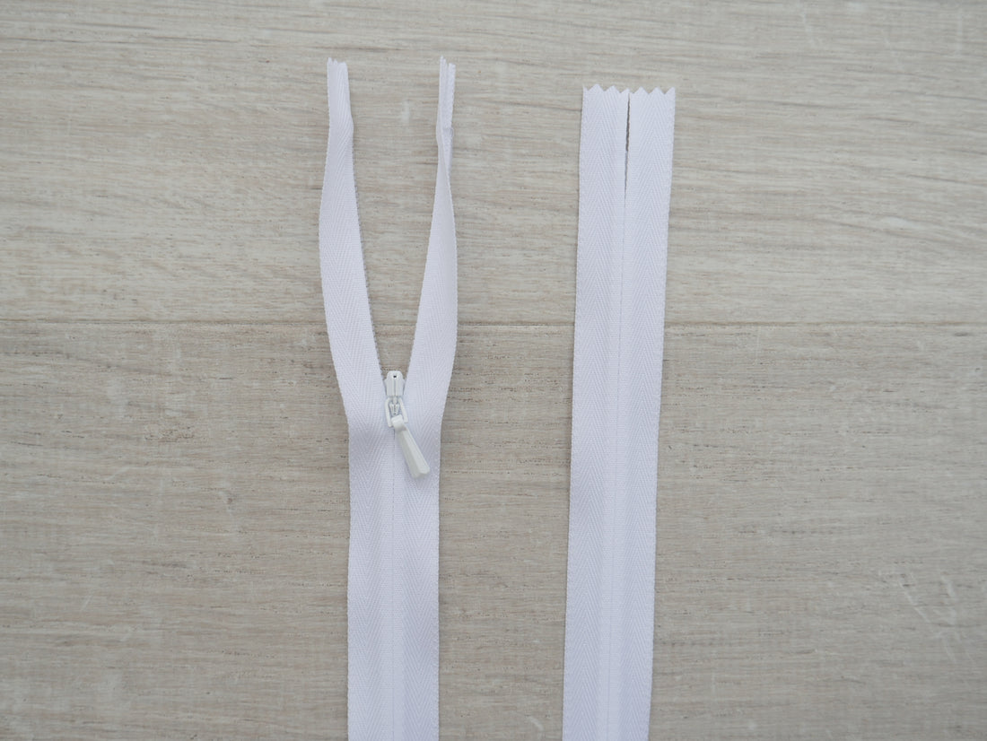 YKK Invisible Zip, Colour 501-Zips-Flying Bobbins Haberdashery