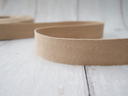 Cotton Twill Tape, 25mm-Tape-Flying Bobbins Haberdashery