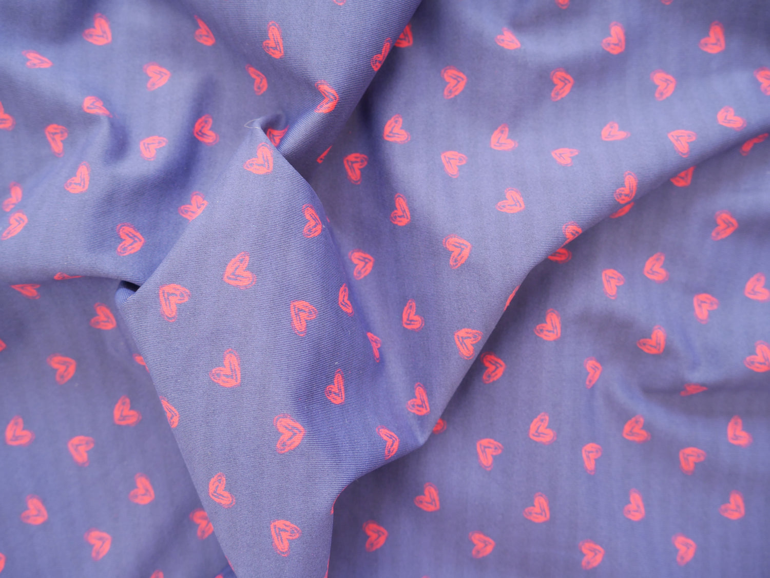 Lady McElroy Newcastle Heart Print Swimwear Jersey, £17.50 p/m-Swimwear Fabric-Flying Bobbins Haberdashery