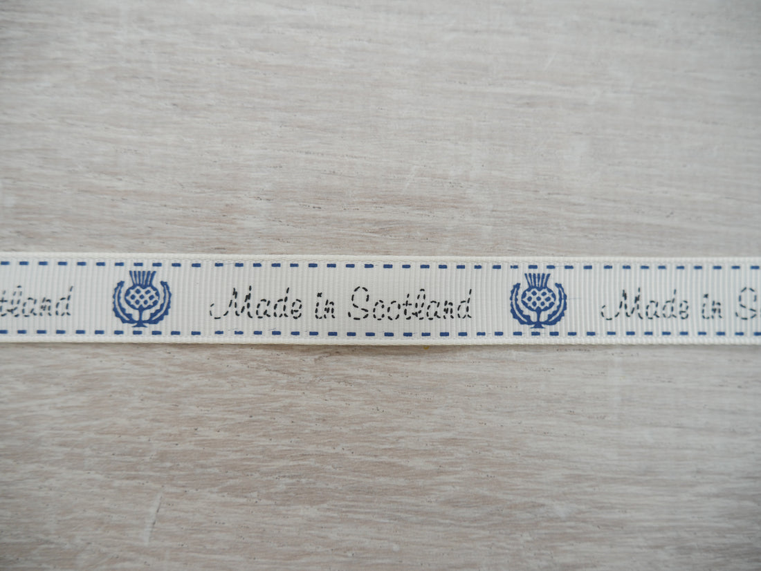 Made in Scotland Grosgrain Ribbon-Ribbon-Flying Bobbins Haberdashery