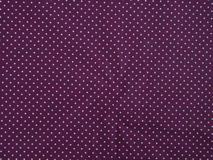 Pin-Spot Printed Cotton, Purple £8.50 p/m-Fabric-Flying Bobbins Haberdashery