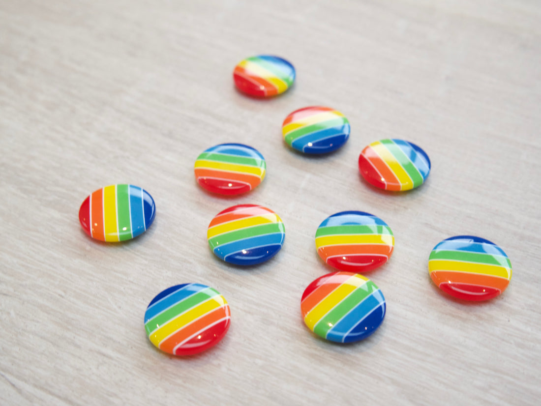 Rainbow Buttons-Button-Flying Bobbins Haberdashery