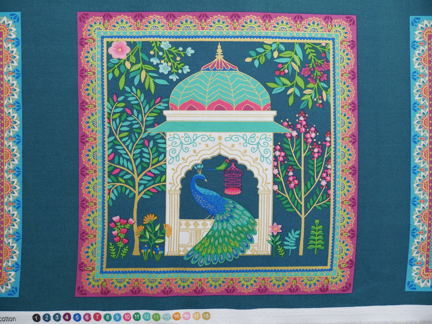 Jaipur Panel Printed Cotton Panel, £7.50-Cotton-Flying Bobbins Haberdashery