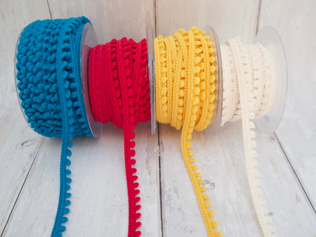 6mm Pom-Pom Trim-Braid-Flying Bobbins Haberdashery