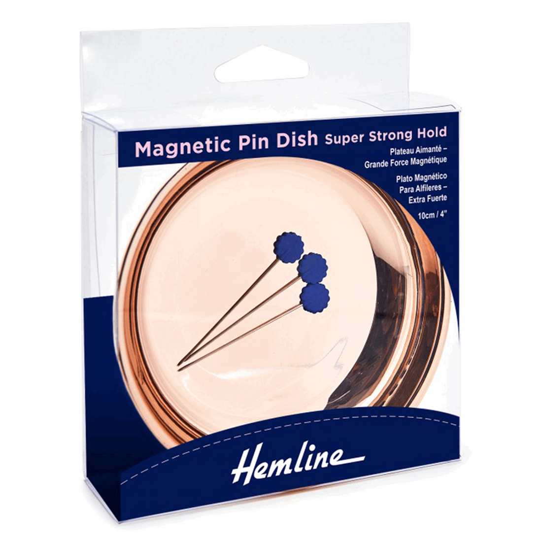 Hemline Rose Gold Magnetic Pin Dish-Tools-Flying Bobbins Haberdashery
