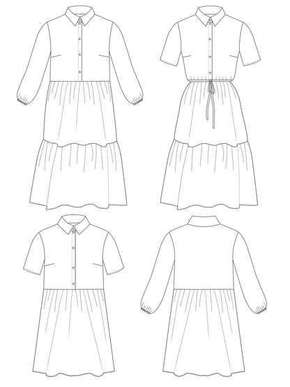 Tilly and the Buttons Lyra Dress Pattern-Patterns-Flying Bobbins Haberdashery