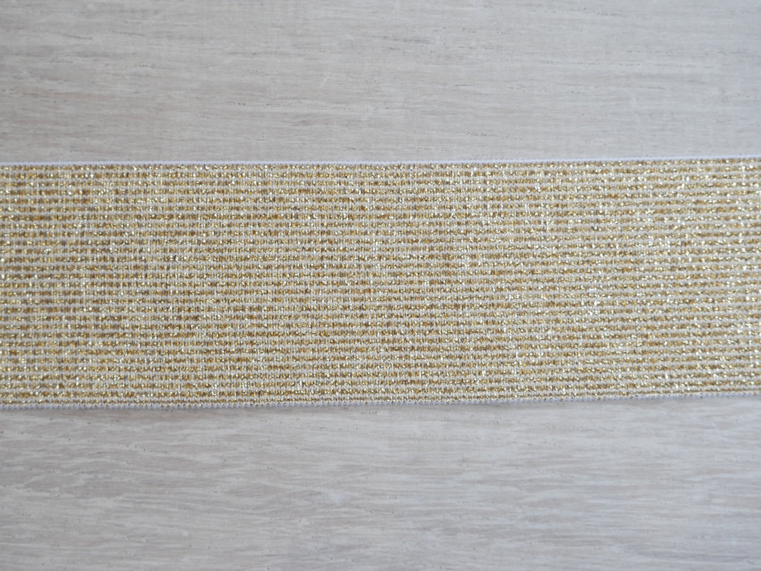 40mm Waistband Elastic - Gold-Elastic-Flying Bobbins Haberdashery