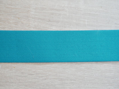 38mm Waistband Elastic - Turquoise-Elastic-Flying Bobbins Haberdashery