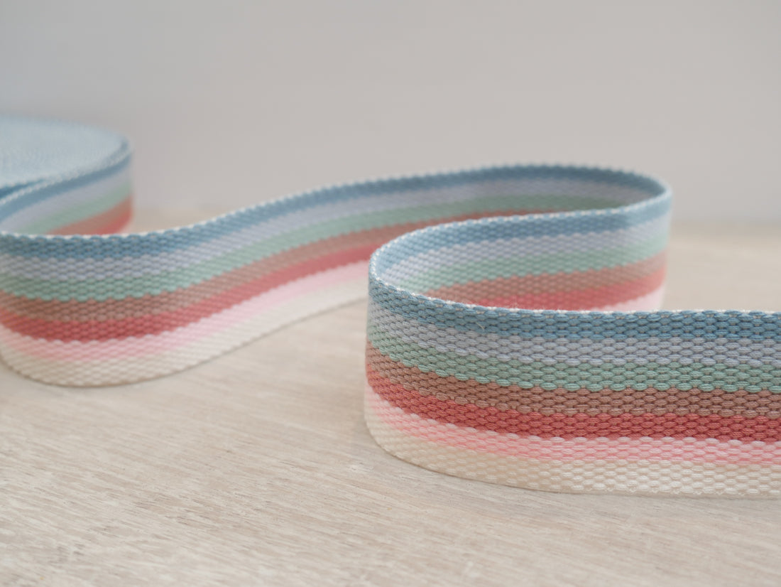 40mm Stripe Webbing - Vintage Stripe-Webbing-Flying Bobbins Haberdashery