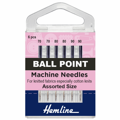 Hemline Ball Point Machine Needles, Assorted-Needles-Flying Bobbins Haberdashery