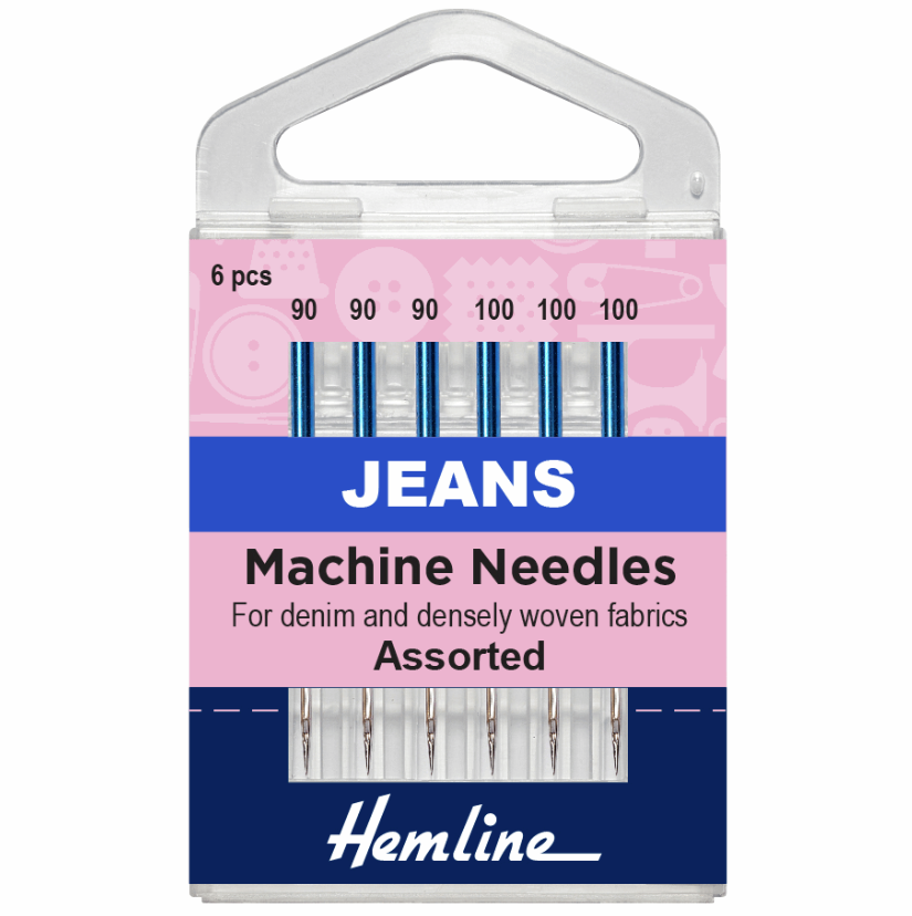 Hemline Jeans Needles, Regular Assortment-Needles-Flying Bobbins Haberdashery