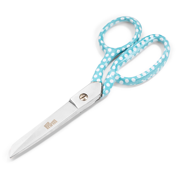 Prym Love Textile Scissors, Turquoise Spot-Tools-Flying Bobbins Haberdashery