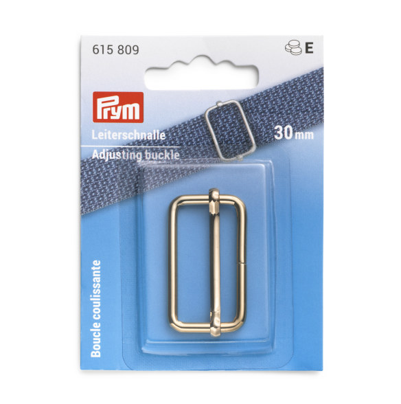 Prym Adjusting Buckle, Gold, 30mm-Trim-Flying Bobbins Haberdashery