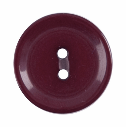 2-Hole 15mm Button in Burgundy-Trim-Flying Bobbins Haberdashery