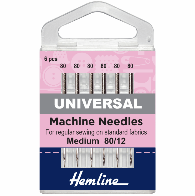 Hemline Universal Machine Needles, Medium-Needles-Flying Bobbins Haberdashery