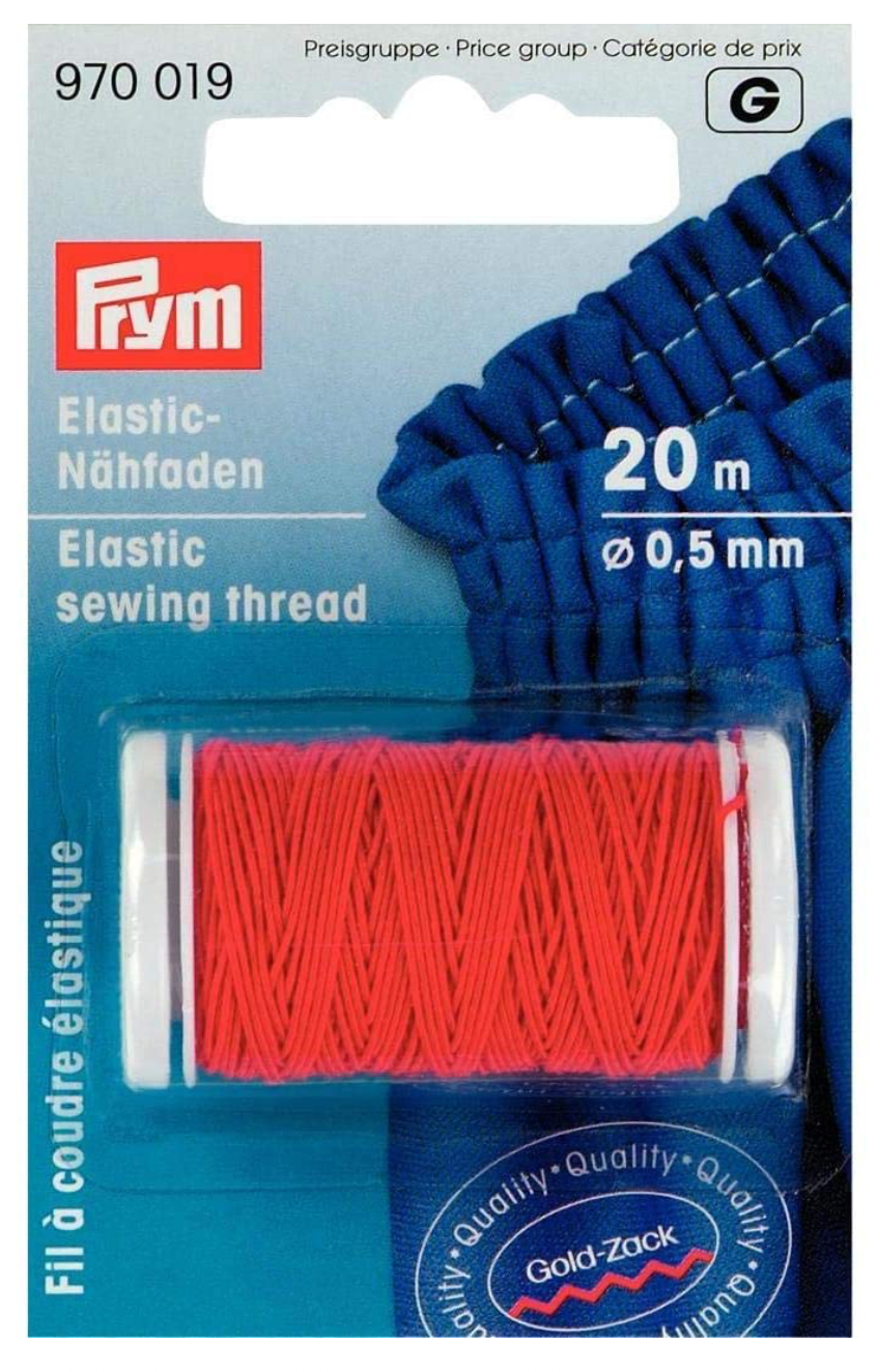 Prym Elastic Sewing Thread for Shirring, Red-Shirring Elastic-Flying Bobbins Haberdashery