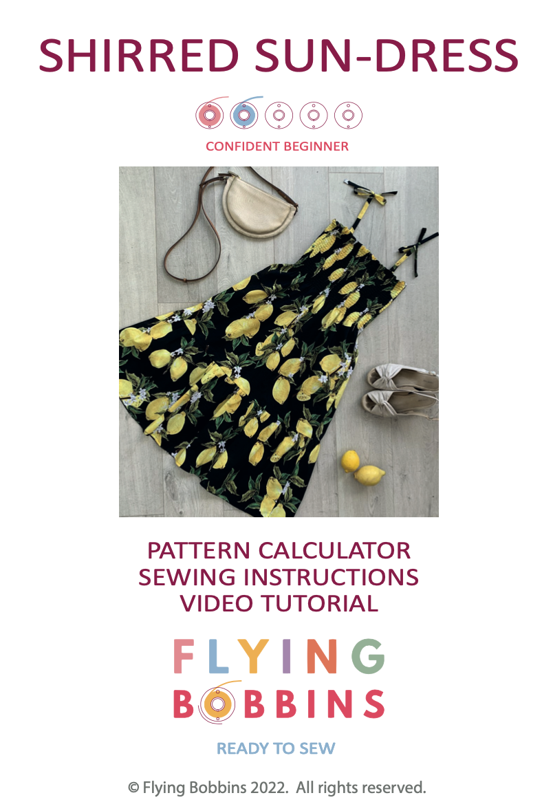 Shirred Sun-Dress Video Course &amp; PDF-Flying Bobbins Haberdashery