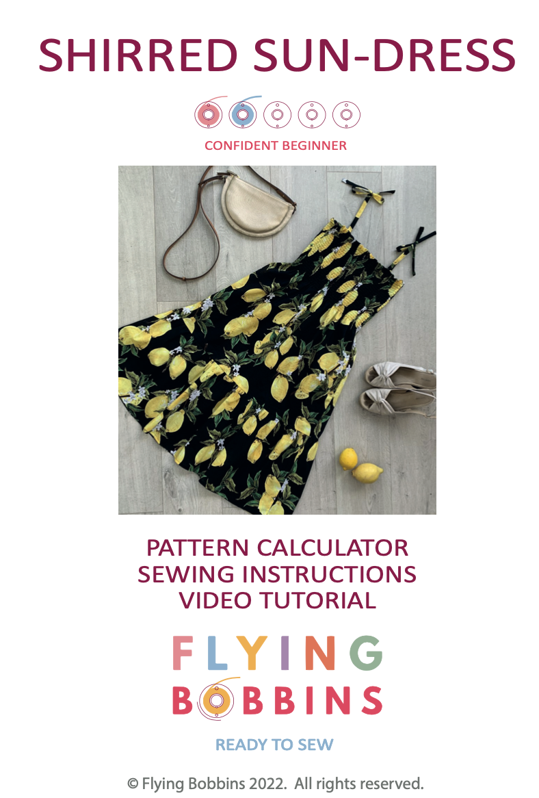 Shirred Sun-Dress Video Course &amp; Pattern Kit-Flying Bobbins Haberdashery