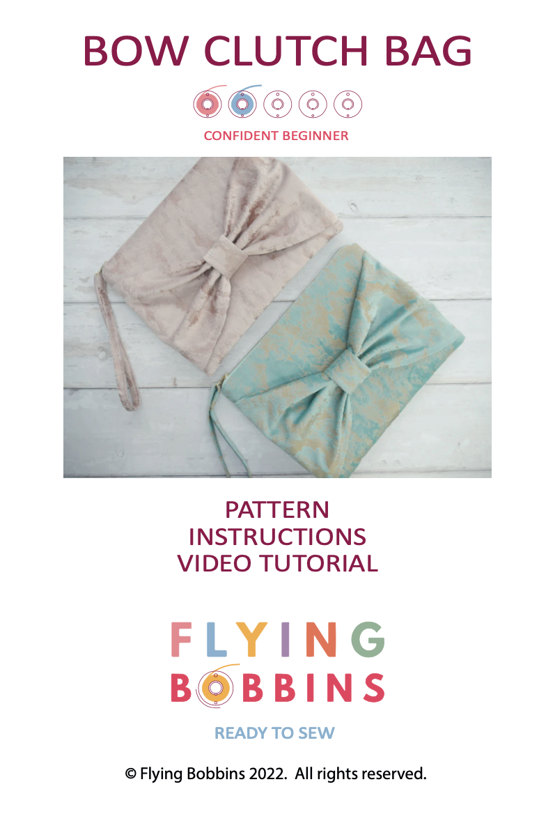 Bow Bag Pattern by Flying Bobbins - Paper Pattern-Sewing Kit-Flying Bobbins Haberdashery
