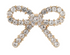 Jewelled Bow Button-Buttons-Flying Bobbins Haberdashery