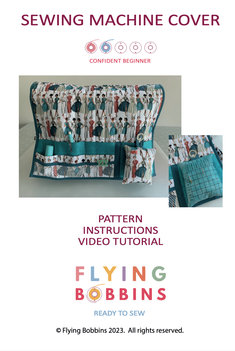Sewing Machine Cover Pattern by Flying Bobbins - Paper Pattern-Sewing Pattern-Flying Bobbins Haberdashery