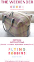 The Flying Bobbins Weekender Bag Pattern & Tutorial-Sewing Pattern-Flying Bobbins Haberdashery