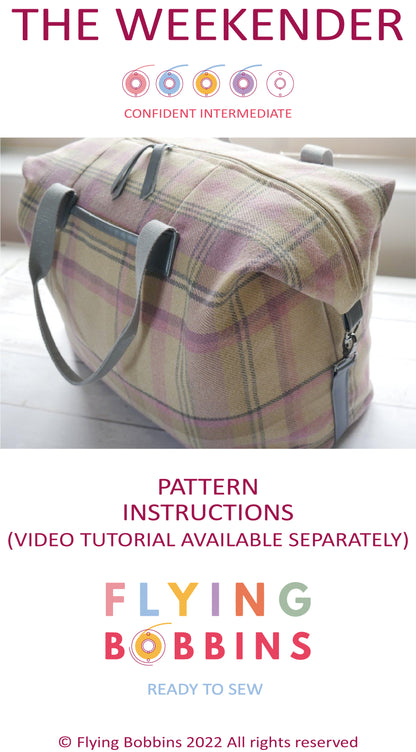 The Flying Bobbins Weekender Bag Pattern &amp; Tutorial-Sewing Pattern-Flying Bobbins Haberdashery